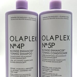 OLAPLEX No. 4P  & No. 5P  SHAMPOO & CONDITIONER SET 33.8oz *NEW*